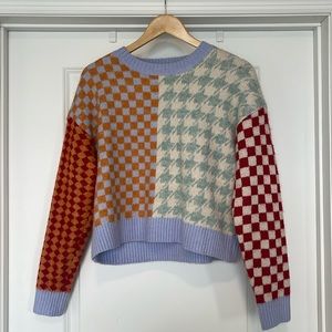 DRYGOODS Dreamers By Debut Multi-Colored Checkered Sweater